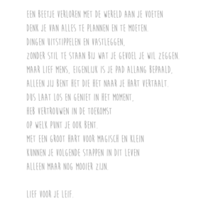 Lief mens - A5 kaart