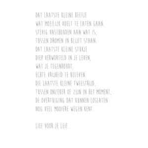 Loslaten - A6 kaart