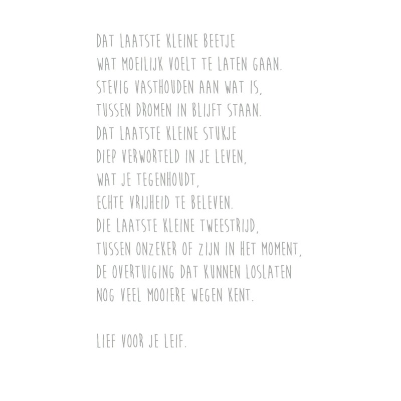 Loslaten - A6 kaart