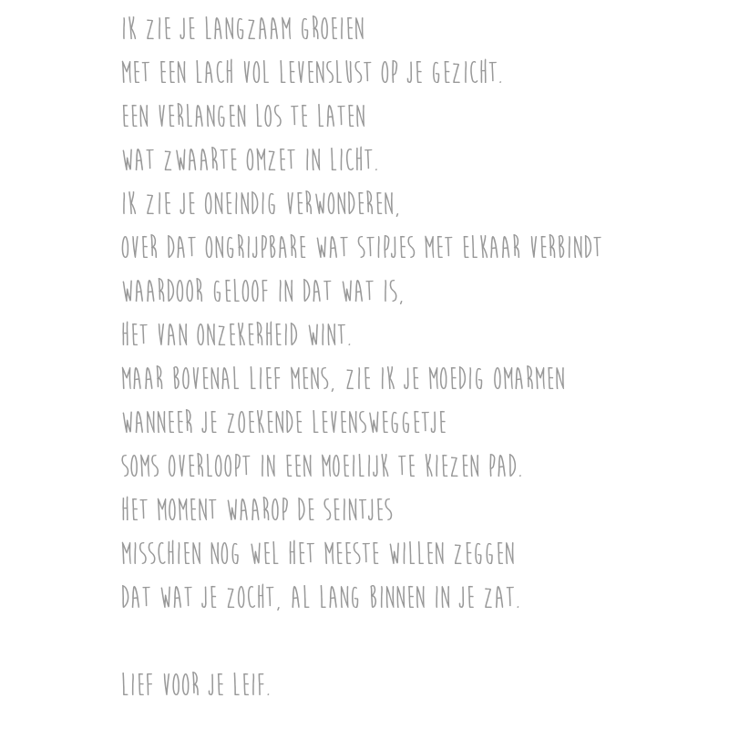 Verwonderen - A5 kaart